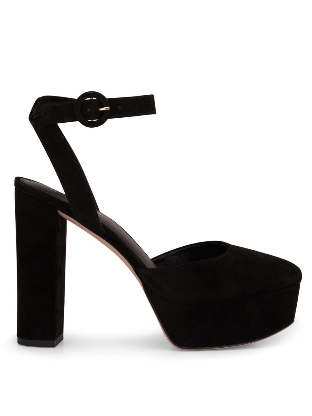 Veronica Beard Magda Heels Black Size 8 Platform Suede High Heel Ankle Strap
